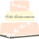 Free Feliz Quinceanera cake clip art