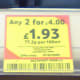 Shelf sticker