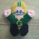 Frugal Gift Idea - Hand Made Football Fan gift idea - needlepoint Green Bay Packer