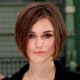 Keira Knightley is wearing a precision cut bob style that is super sexy and easy to manage. The precision cut bob hair style is hot hot hot this year - Bob Hairstyles 2013 - Bob Hair Styles
