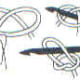 Make loop with yarn; Pull yarn up through loop with hook; Tighten knot.