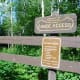 Canoe Access sign at parking area