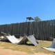 Many prisoners did not have even sketchy tents such as these.