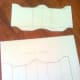 All parts not requiring a framework were first drawn onto paper and test fitted, before templates were finalised. This is a final template for the Upper arm bands