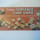 Scrabble-inspired Sentence Cube Game.