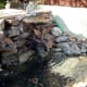 Pond extended with rocks and waterfall included