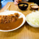 Curry and some miso soup.