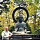 Buddha and my hubby in the Japanese Tea Garden.