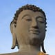Throughout the park there are many statues of Buddha, in different settings - some in isolation, and some as part of a temple complex. This is one of the more impressive
