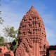 The Phanom Rung Sanctury in the Province of Buri Ram was a religious centre between the 10th and 13th centuries. Modelled here is a tower-like shrine or prang