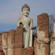 A reconstruction of the Dvaravati Wihan (assembly hall). The Dvaravati Kingdom held sway in Northern and Central Thailand between the 6th and 12th centuries AD