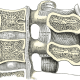Median sagittal section of two lumbar vertebræ and their ligaments.