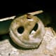 This jack-o-lantern with a wire handle was photographed in the window of the schoolhouse in Bodie by tahoenathan on April 17, 2009.