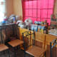 The chairs and other furniture along with the groceries sufficient for a a month.
