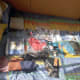 A sample of the clothes and sheets that are presented.