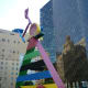 Personage and Birds by Joan Miro (other side of sculpture)