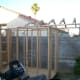 Installing the rafter assembly containing 5 of the 7 rafters