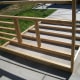 Verifying that the frames for the back and side walls fit properly