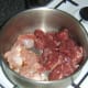 Diced pork and venison