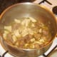 Cooked pork and turkey are combined