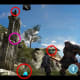While the Titan (any enemy but a boss) waits patiently, pan left. If you can't find the hidden one, it'll be visible as Siris is leaving.