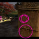 ...tap around in that big bottom circle. Check the other spots, too, for the 2 bags around the tree, the 2 flanking the stairs, and 1 on the balcony.