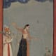 Lady playing with a Yo-yo, the Rajashtan, Bundi or Kota painting of 1770 AD