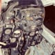 A view of the MiG-21's cockpit.