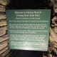 The sign at the Elevator welcoming you to Chimney Rock State Park.