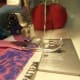 Sew to the end and then back stitch one inch and go forward again