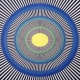 Pulsating circles and lines optical illusion
