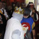 Back on his feet, the Turkish Knight takes up his scimitar against King George