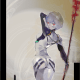 Ishida's illustration of Ayanami Rei from Neon Genesis Evangelion.