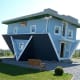 The Upside-Down House in Trassenheide, Germany