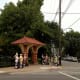 Dennison Avenue gate. This group is a Segway tour of the Short North. The original Protestant Hospital/White Cross was on Dennison Avenue.