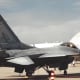 A US Navy F-16N. This aircraft is used as an Aggressor for Navy Fighter Weapons Training.