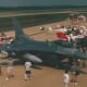 An F-16 at Dulles IAP