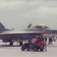 An F-16 of the Aggressor Squadron.