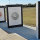 Mosaic murals honoring the five branches of service in Freedom Park