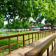 Bridge leading to pavilion & children’s playground
