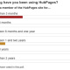 Aug2010 - Aug2011 member time on site as self-reported in the poll on this Hub.