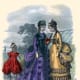 1869: Victorian womens and girls fashions