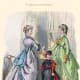 1869: Victorian womens and girls dress fashions from Englishwoman's Domestic Magazine