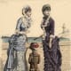 1881: Womens Victorian seaside fashions
