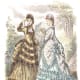1873: assorted Victorian womens fashions