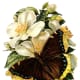 Monarch butterfly on flowers clip art