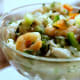 Ceviche made with shrimp instead of halibut.