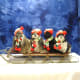 Shih Tzu dogs on a sled