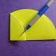 Fold the left side in to meet the center mark and crease.