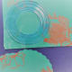 Trace around a plate or cut 8 circles with a cutting system. Trim edge of the circles with decorative scissors.